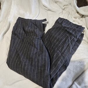 Women's Gray Striped Pants